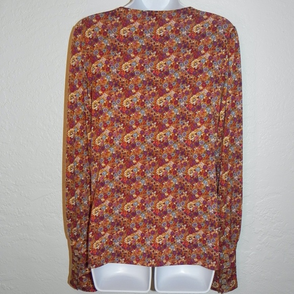 Gimmicks Women's Floral Long Sleeve Blouse Size Lg - Picture 2 of 9